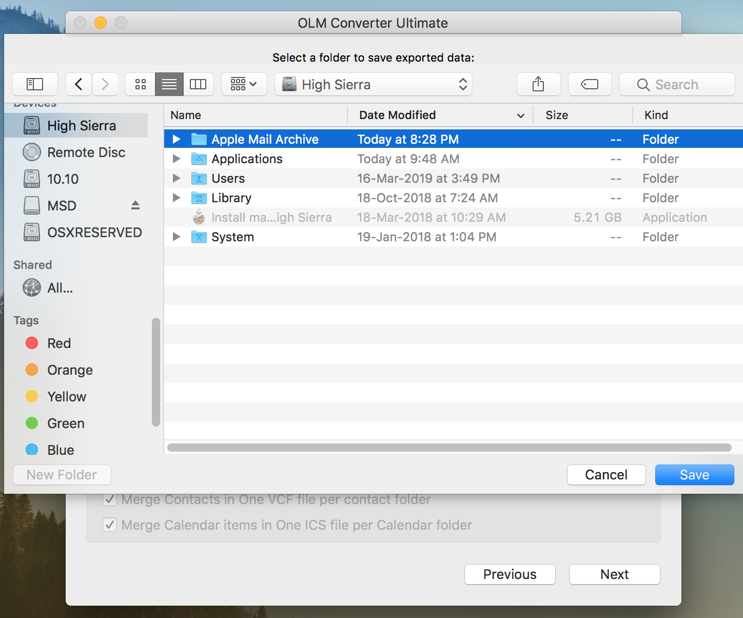 outlook 2016 to mac mail conversion