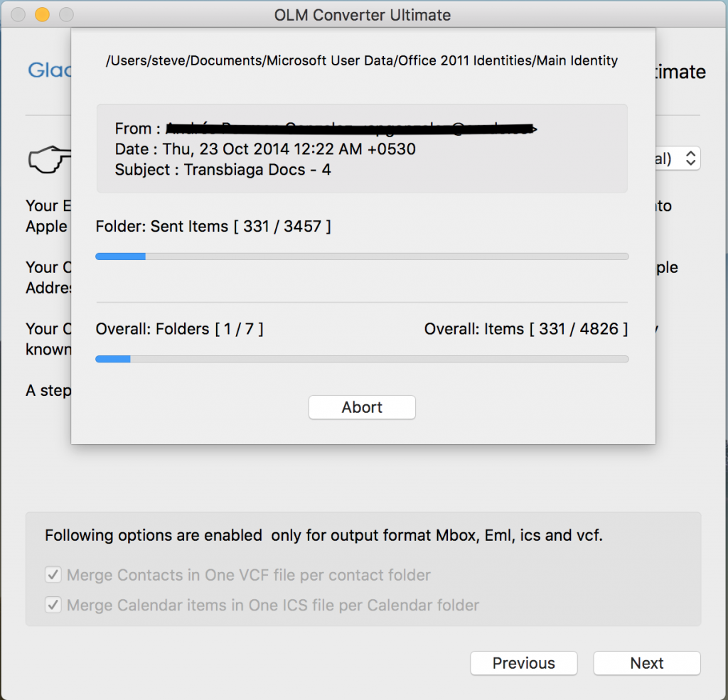 import outlook 2011 to mbox